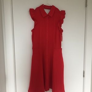 Cute red fit 'n flare dress